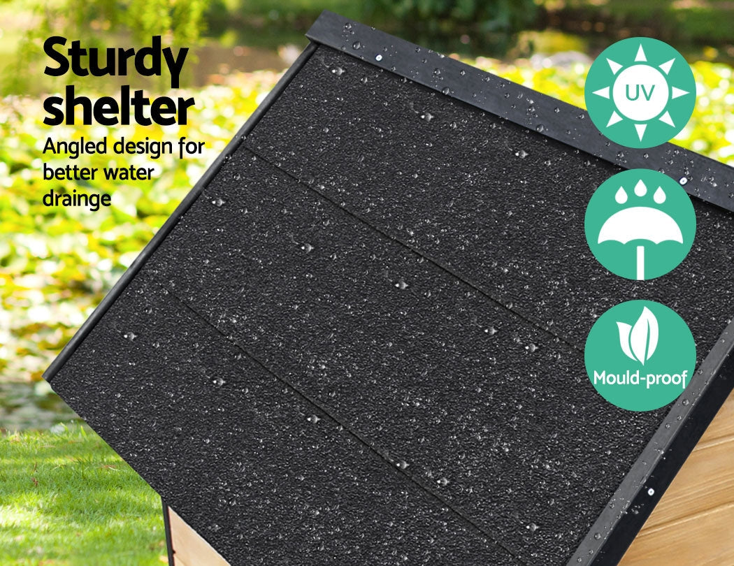 NNEDSZ Dog Kennel Kennels Outdoor Wooden Pet House Puppy Extra Large XL Outside