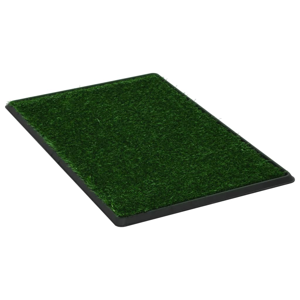 NNEVL Pet Toilet with Tray and Artificial Turf Green 76x51x3 cm WC
